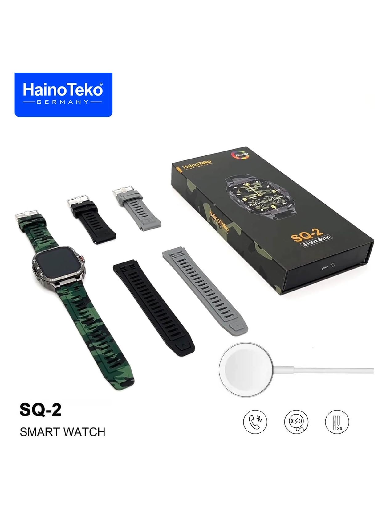 Military Rugged Smart Watch Haino Teko Germany SQ-2