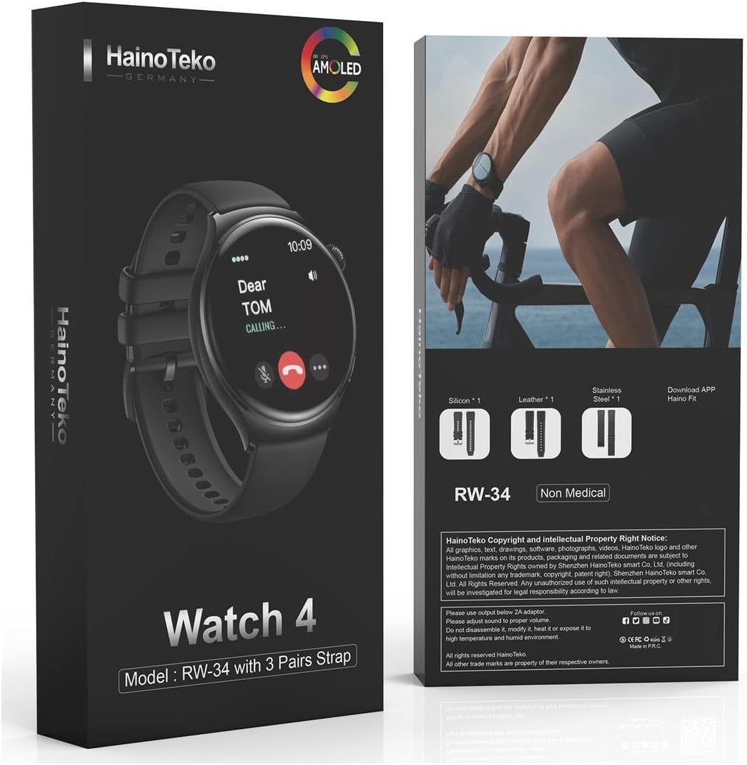 Smart Watch Haino Teko Germany Watch 4 Curve Screen Watch+3 Pair Strap