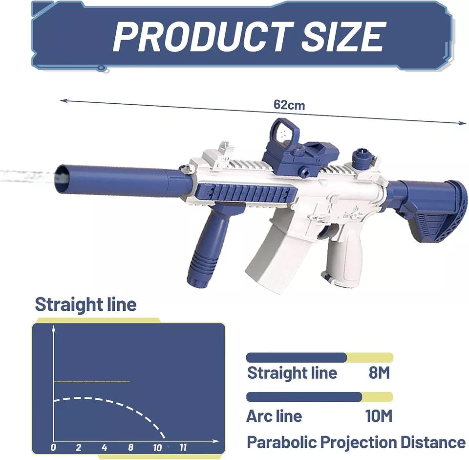 Electric Water Guns M416 for Kids Water Summer Toy for Outdoor Pool Water Fighting